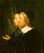 Jan de Bray Double Profile Portrait of the Artist's Parents oil painting